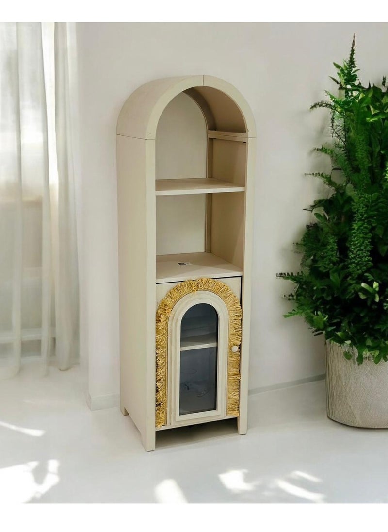 Living Solid Wood Display Cabinet Side Board Cabinet 40*43*142 CM 