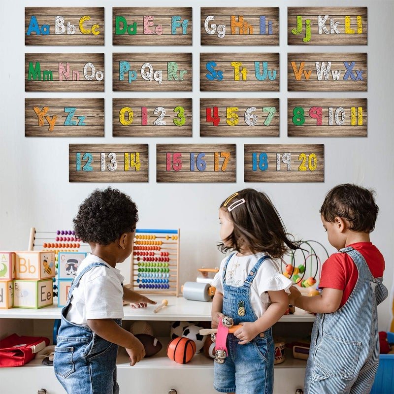 klarako Alphabet Banner Number Banner Home Sweet Alphabet Bulletin Board Border Number Home Sweet Classroom Decor Including Numbers 0-20, with 80 Pieces Adhesive Glue Point Dots for Toddler Kids Students - Image 5