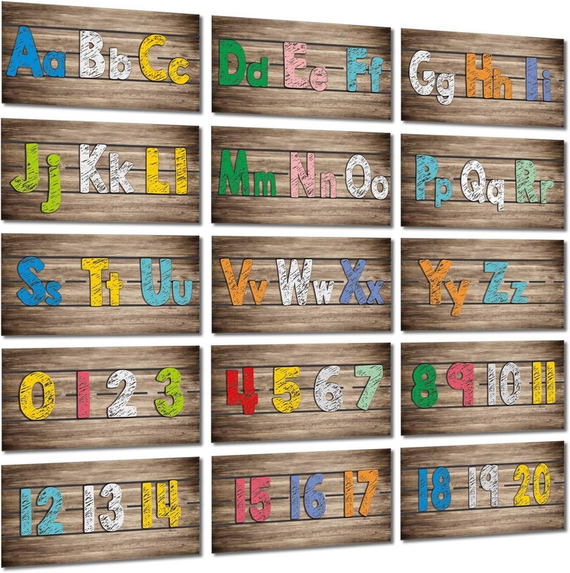 klarako Alphabet Banner Number Banner Home Sweet Alphabet Bulletin Board Border Number Home Sweet Classroom Decor Including Numbers 0-20, with 80 Pieces Adhesive Glue Point Dots for Toddler Kids Students - Image 1