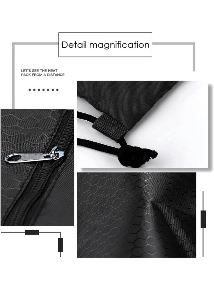 حقيبة ظهر برباط، حقيبة خلفية برباط مقاوم للماء مع جيب بسحاب، حقائب سباحة برباط لصالة الألعاب الرياضية للرجال والنساء - Image 5