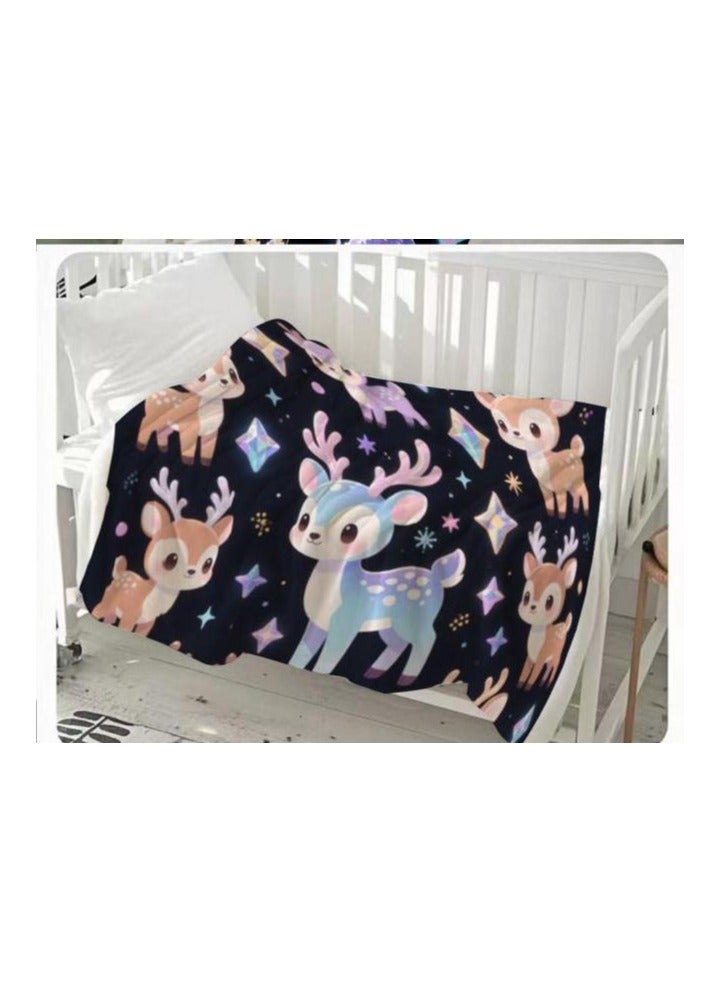 general Children's or student cartoon flannel thin blanket (warm and comfortable, suitable for sleep, games) 100cm*150cm - Image 3