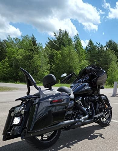 Fjpacemt Black Sissy Bar Passenger Backrest Rear Pad for Kawasaki Vulcan 1700 Vaquero VN1700 Vaquero ABS SE Rear Sissybar Back rest (29 Inches Height) - Image 5