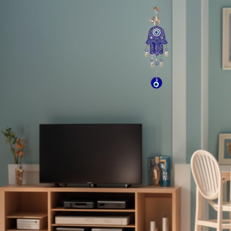 بيتر ديكور عين زرقاء شرير مع حماية يدوية Hamsa معلقة تزيين (مع حقيبة BetterDecor) -028 - Image 5