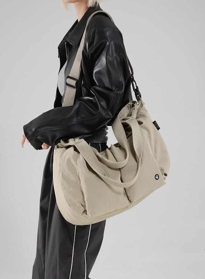 Avilego Large Tote Bag for Women Slouchy Waterproof Nylon Shoulder Hobo Bag Purses Satchel Crossbody Bag for Work Commute Shopping - Image 2