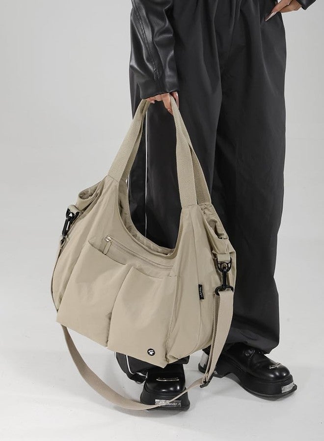 Avilego Large Tote Bag for Women Slouchy Waterproof Nylon Shoulder Hobo Bag Purses Satchel Crossbody Bag for Work Commute Shopping - Image 4