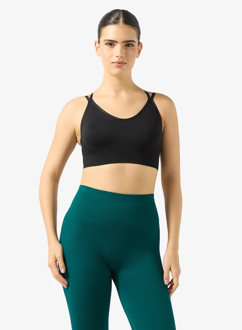 FRWD Strappy Sports Bra with Back Clasp