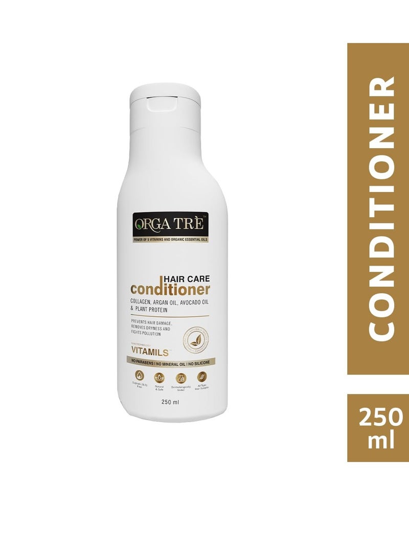 Healthstar - Orgatre Hair Care Conditioner For Women and Men For Hydrating, Deep Conditioning With Aloe, Olive, Rosemary Oil and Murumuru For Hair Fall and Thinning,1 Count 250ML - Image 1