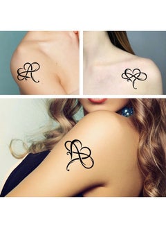 Dopetattoo Tattoo Design 6 Sheets Temporary Tattoos for Women Adults Big Heart with Infinity Symbol Sign of Eternal Infinite Love Temporary tattoo for Men for Woman Neck Arm  - Image 2