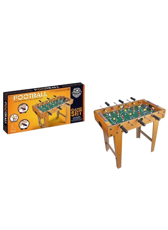 Toy Box Wooden Tabletop Football Game For Kids And Adults Large Table Soccer Game 70x64x37cm - Image 2