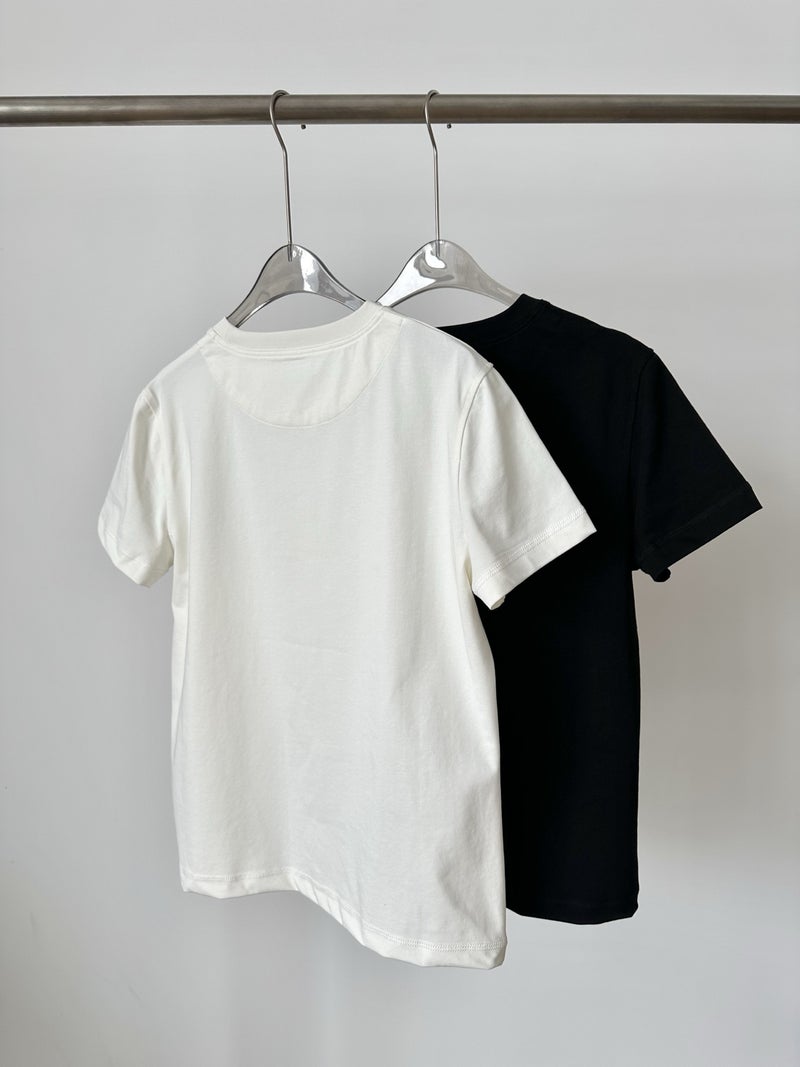 【Qianhui Weaving】Large Quantity Private Chat 2025 Summer Loose Horsebit Three-Dimensional Print Crew Neck T-Shirt Top - Image 3