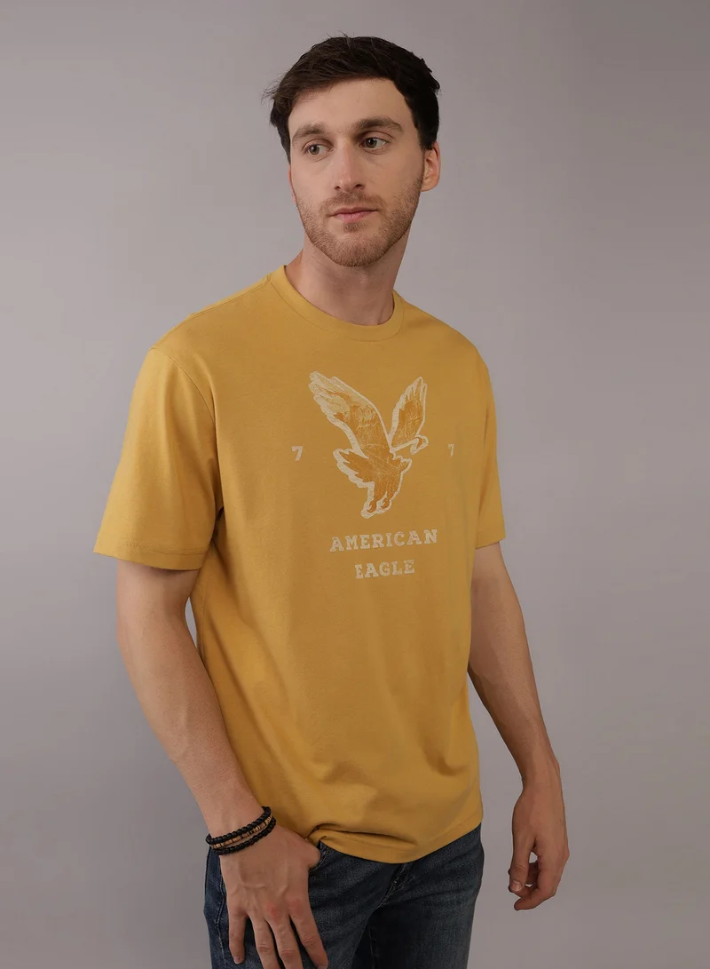 American Eagle Logo Graphic Crew Neck T-Shirt