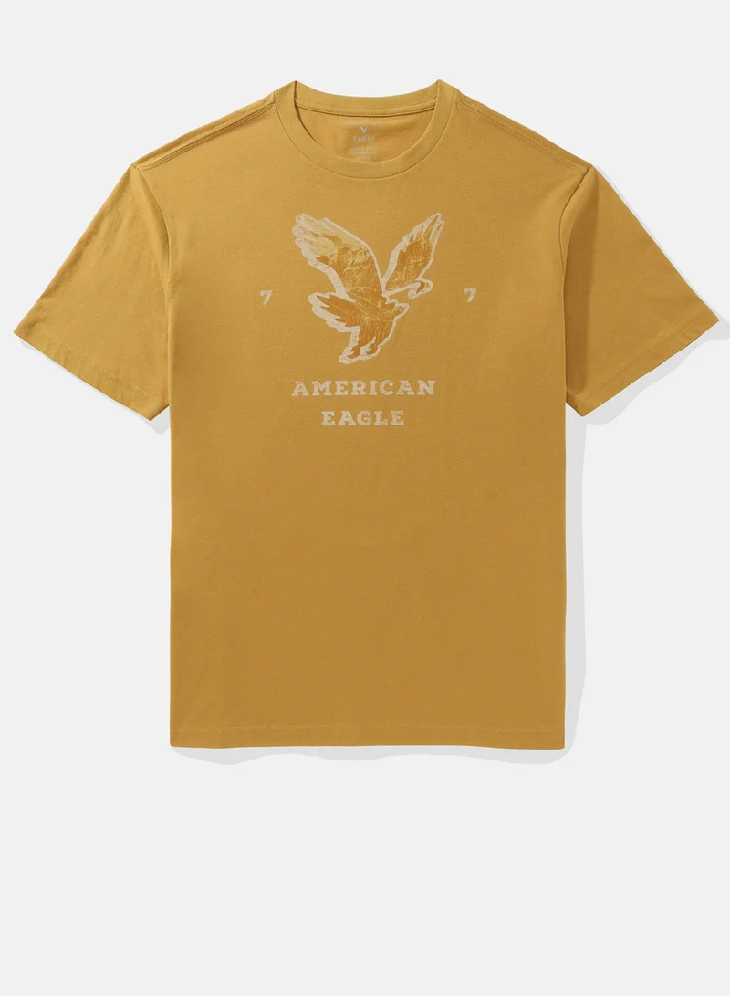 American Eagle Logo Graphic Crew Neck T-Shirt
