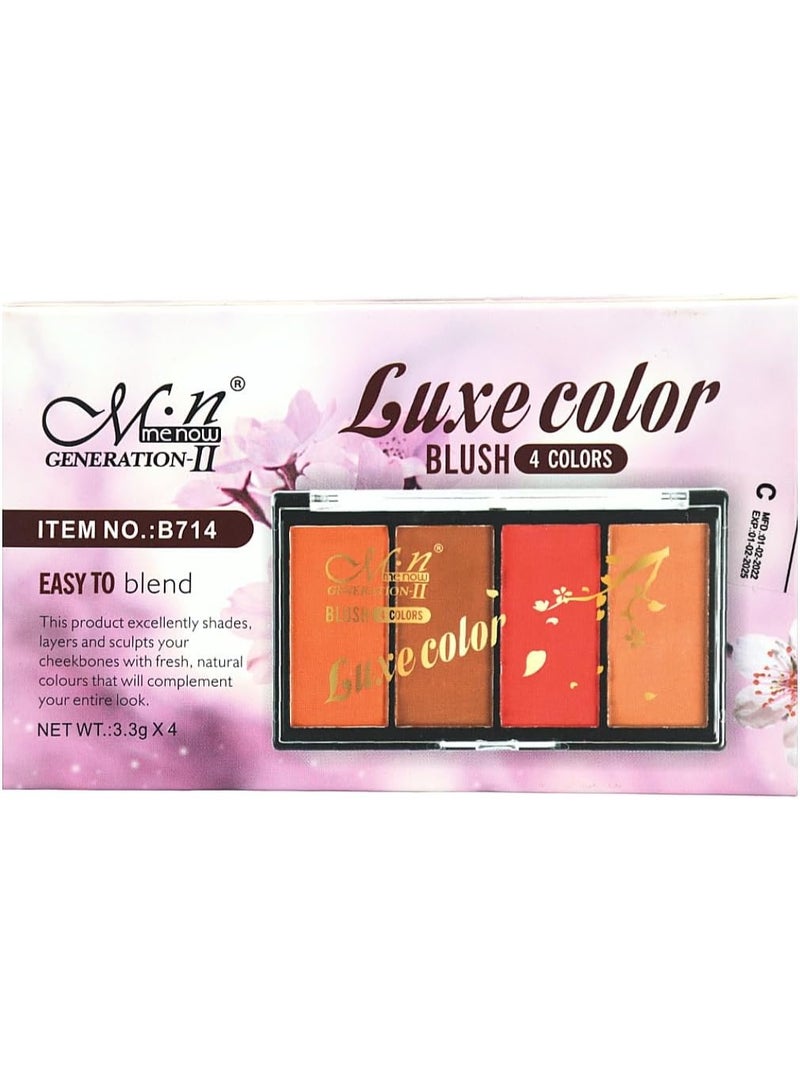 Mn MENOW Luxe Color Blush Palette 4 Color - Image 4