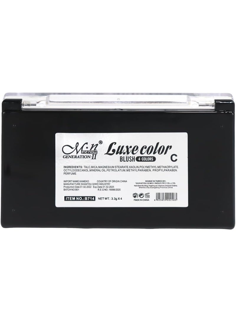 Mn MENOW Luxe Color Blush Palette 4 Color - Image 5