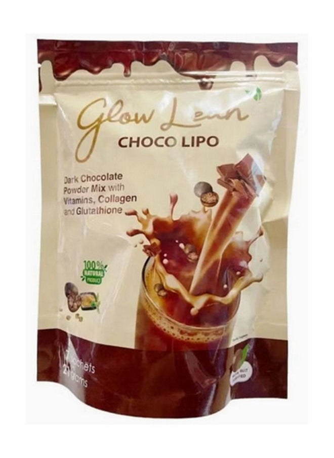 Glow Lean - Choco Lipo Collagen And Glutathione For Whitening & Slimming & Anti Aging Healthy Coffee 147g - Image 1