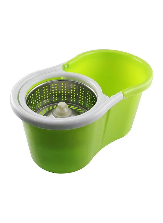 Spin Round Mop With Bucket Neon Green/White 48x29x28centimeter - Image 1