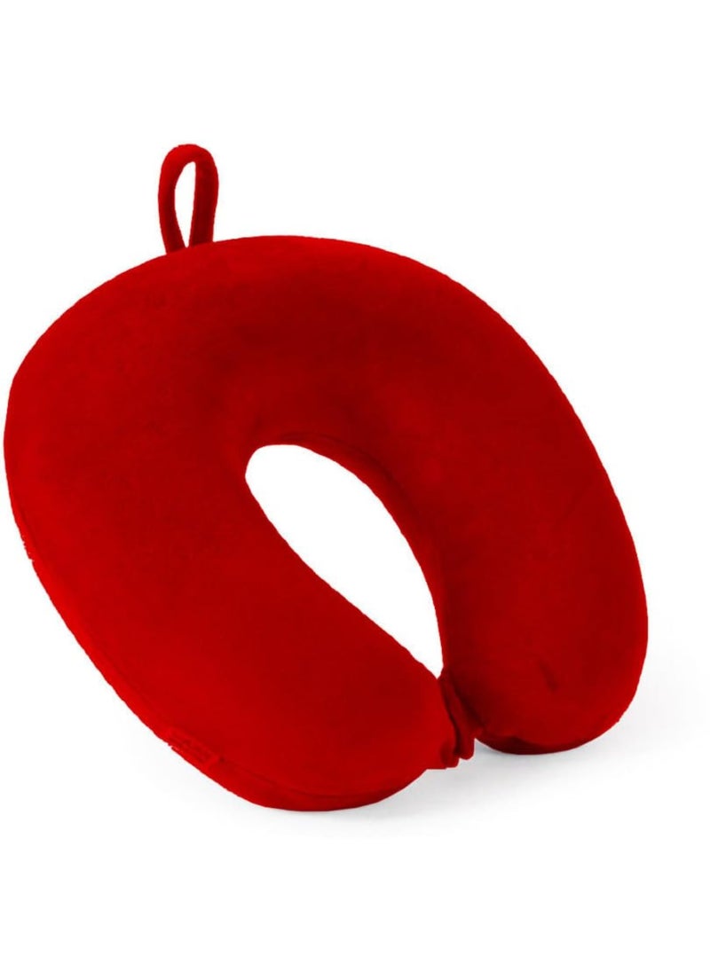 BigPlayer BigPlayer Neck Pillow for Travel Neck Support Red Pillow for Neck Pain Travel Accessories Air Pillow Car Head Rest Pillow Neck Pain Relief Pillow Cervical Pillow Neck Pillow for Sleeping  - Image 1