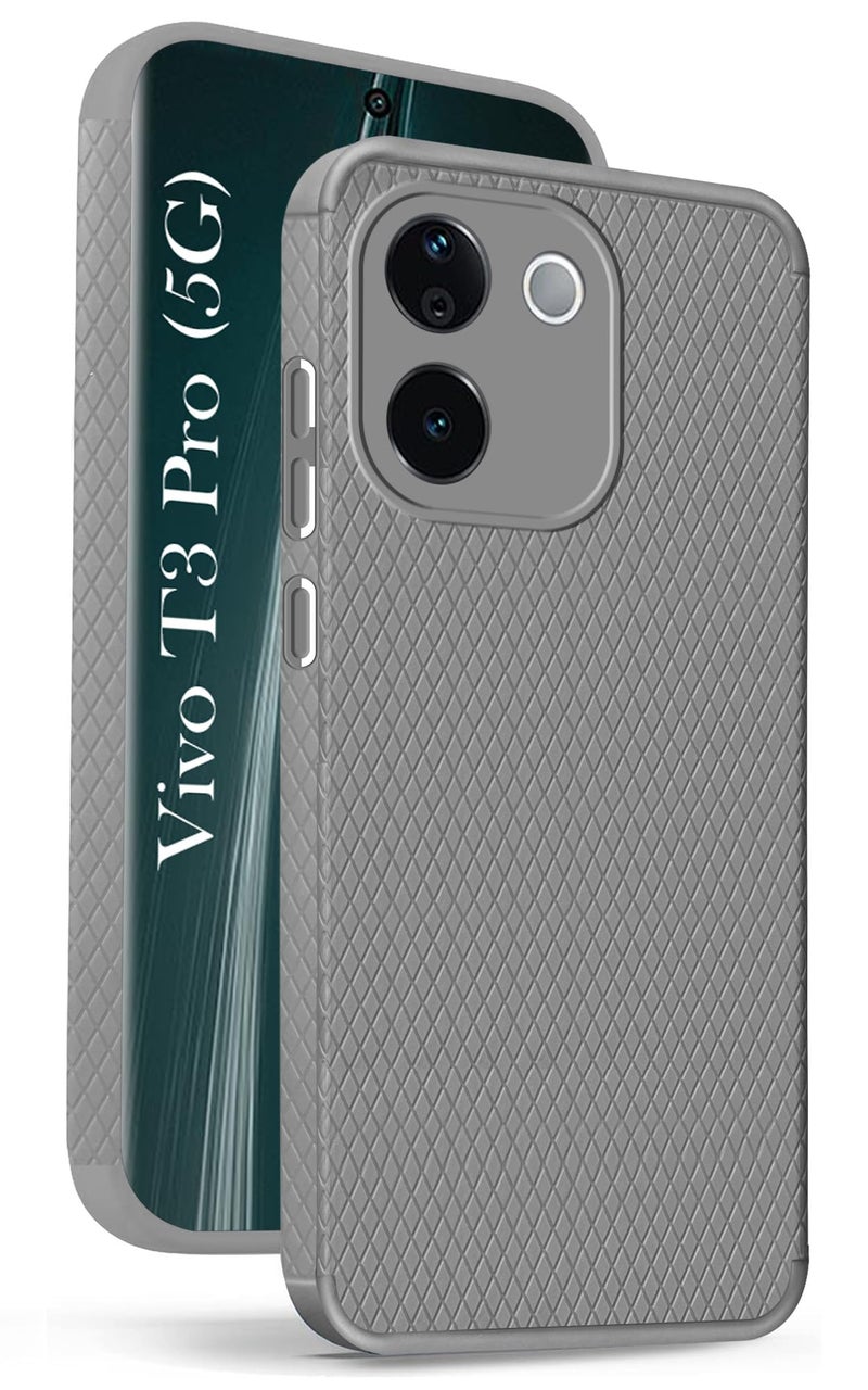 Jkobi Back Cover Case for Vivo T3 Pro (Liquid Silicone | Side Grip | Camera Protection) - Image 1