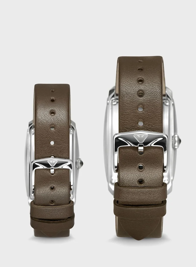 EMPORIO ARMANI Pu Strap Analog Watch