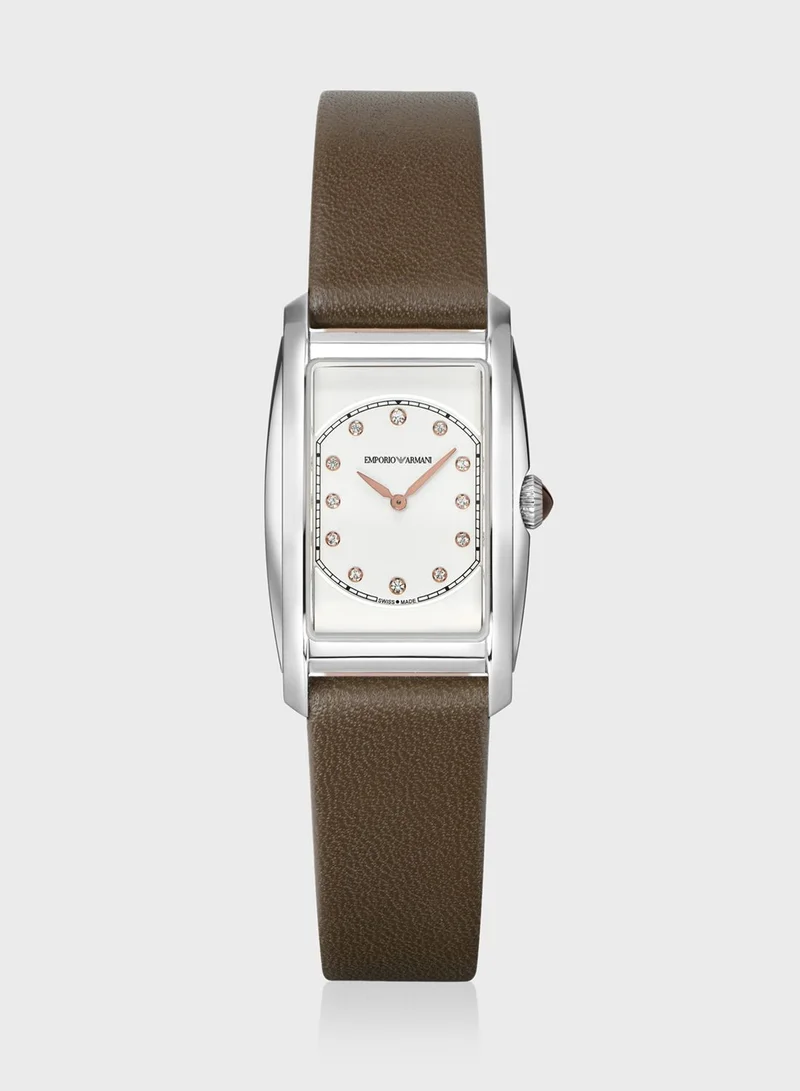 EMPORIO ARMANI Pu Strap Analog Watch