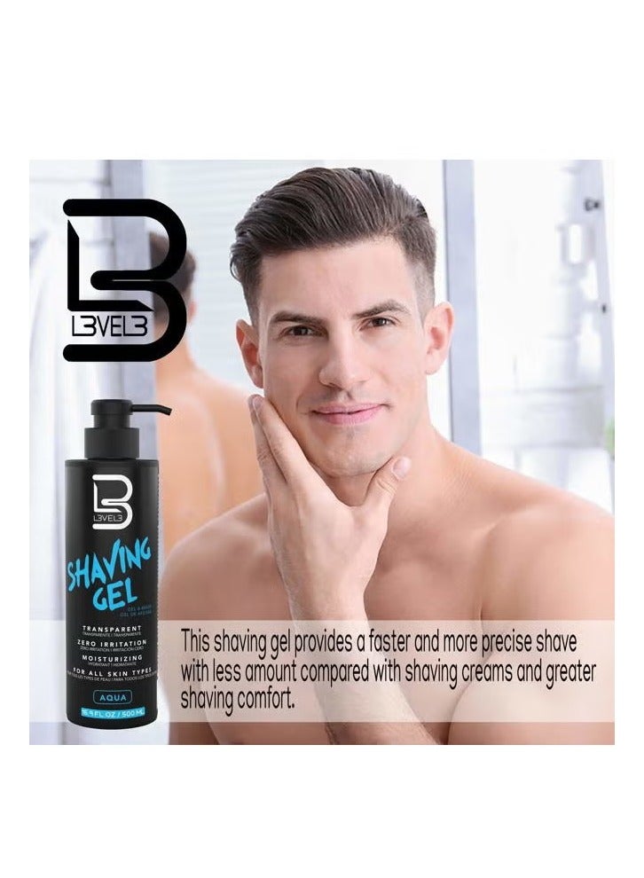L3 Shaving Gel - Straight Razor Shave Gel - Non-Irritating - Refreshing Smell - No Hot Towel Necessary - Level Three Razor Gel (Aqua) - Image 4