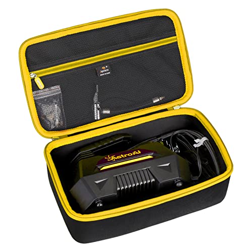 Aproca Tire Inflator Case Compatible with AstroAI Portable Air Compressor Tire Air Pump and Accessories-Black with Yellow zipper (Case Only) - Image 1