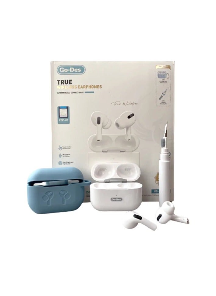 GO-DES True Wireless Earphones | High-Quality Stereo Sound, Noise Isolation, Touch Control & Siri Support  - Image 2