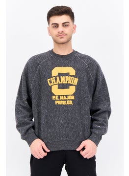 Champion Men Sportswear Fit Long Sleeves Outdoor Sweatshirt, Grey Heather  - Image 1