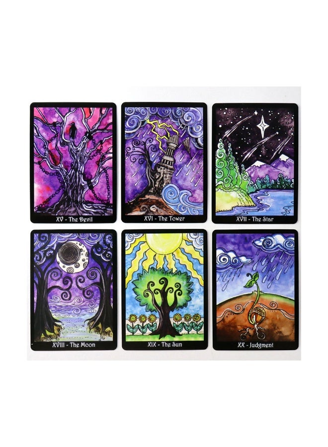 NIBEMINENT Tarot Card Divination Kit: Leisure and Entertainment Cards, Family Gathering Cards, Divination Card Set, Tarot Card Board, Card Game Playing Cards Collection - Image 4