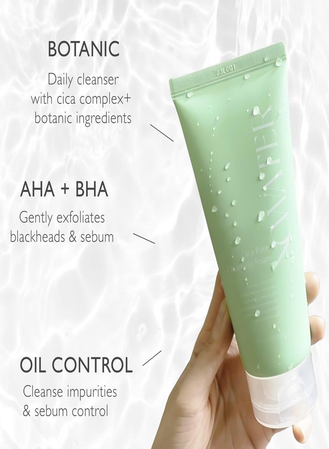 NOWATER Cica Pore Cleansing Foam | Pore Cleansing and Sebum Control | Cica, Hyaluronic Acid, Aloe | Daily Face Wash | Korean Skin Care for face (4.05 fl.oz) - Image 5