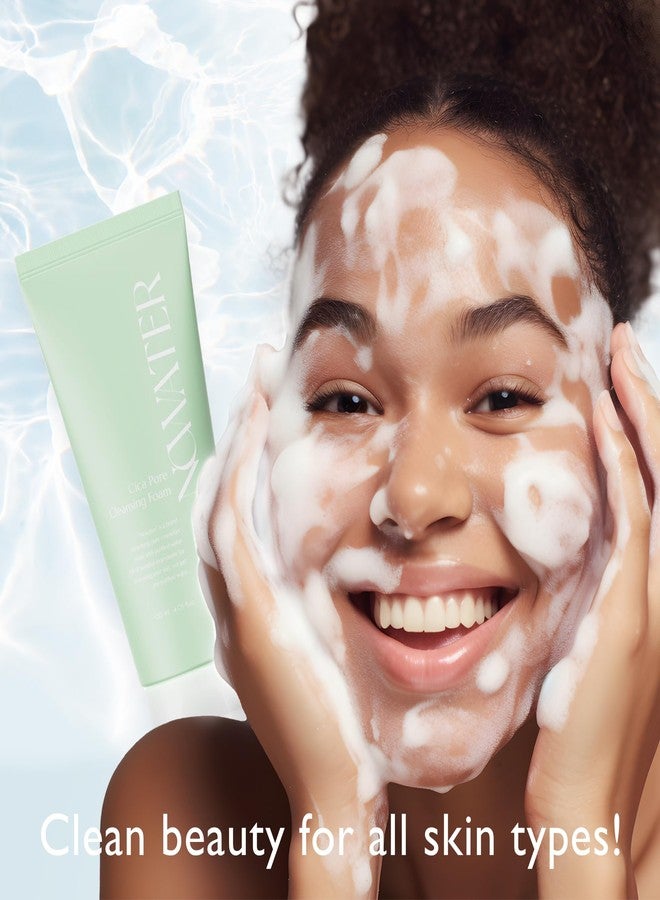 NOWATER Cica Pore Cleansing Foam | Pore Cleansing and Sebum Control | Cica, Hyaluronic Acid, Aloe | Daily Face Wash | Korean Skin Care for face (4.05 fl.oz) - Image 4