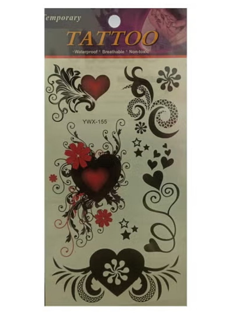 Beautiful design temporary heart tattoo - Image 2