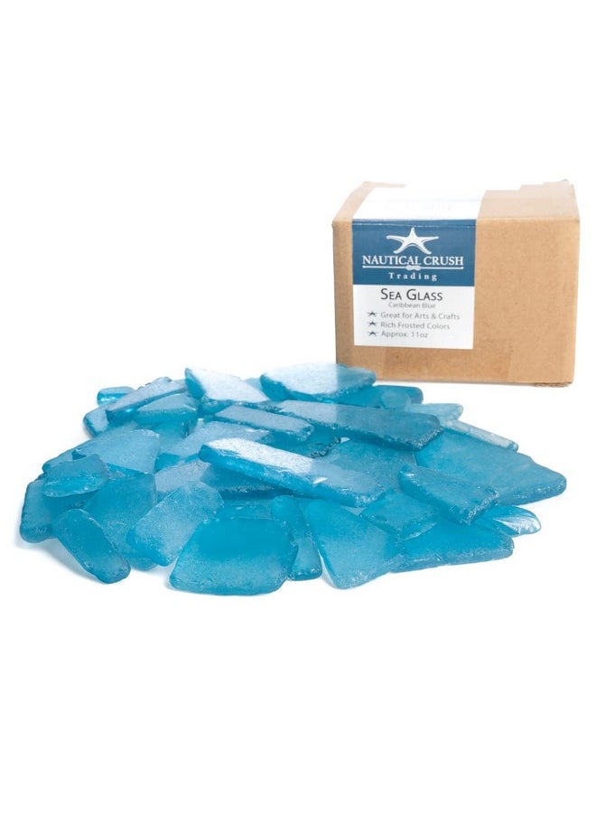 Nautical Crush Trading Sea Glass | Caribbean Blue Colored Sea Glass Mix | 11 Ounces Of Sea Glass For Art Crafts And Decor | Sea Glass Bulk  - Image 4