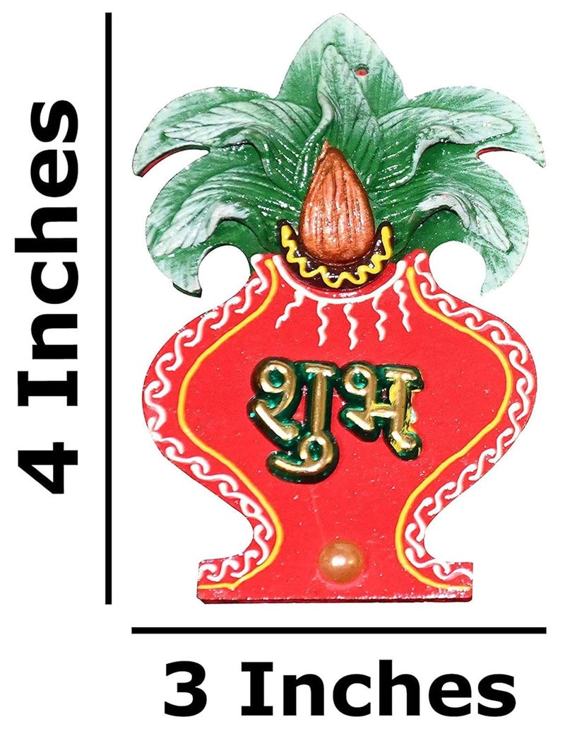 Natali Traders Toran for Door Entrance - Home Decor - Wooden Shubh Labh for House Warming - Bandarwal for Main Door, Pooja Room - Image 2