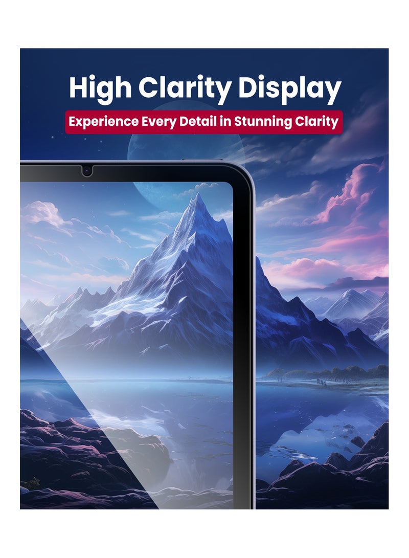 Moxedo Ultra Shield Tempered Glass Screen Protector HD Clear 9H Hardness Micro Curved Edges with Installation Guide for Apple iPad Mini 6 (2021) - Image 4