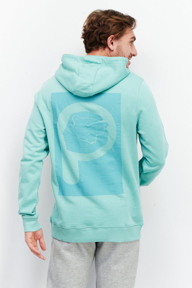 Penfield Men Hooded Neck Brand Print Long Sleeves Sweatshirt, Mint - Image 2