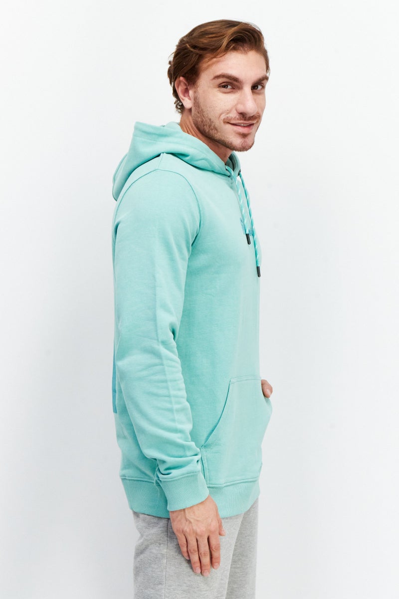 Penfield Men Hooded Neck Brand Print Long Sleeves Sweatshirt, Mint - Image 4