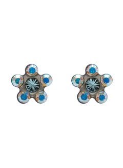 Daisy Ab Crystal March Aquamarine Allergy-Free Stainless Steel Ear Studs