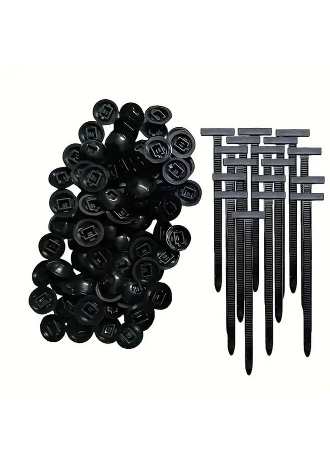 50Pcs Heavy Duty Self Locking Cable Ties Black For Automotive Electrical DIY - Image 2