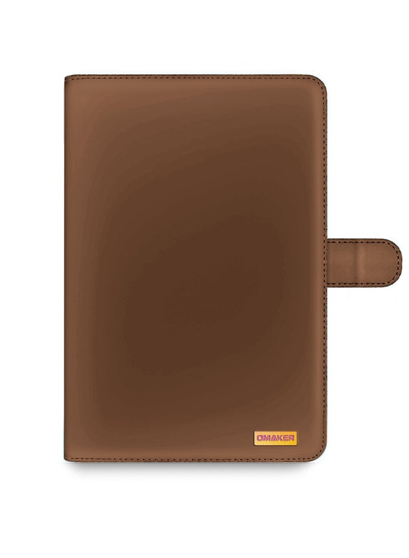 اوميكر غطاء فليب بحافة مغناطيسية من جلد PU لجهاز Lenovo Tab M11 2024 (11 بوصة) - بني - Image 5