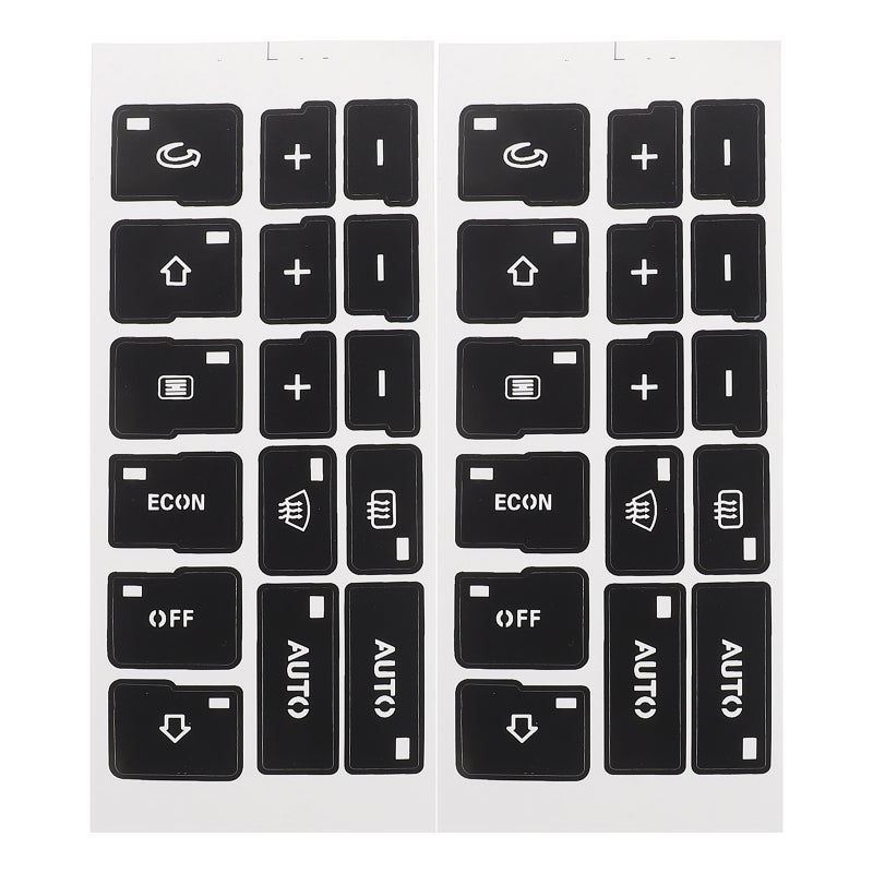 Automotive Decals, Durable Stickers for Car Buttons Restoration, Easy Installation - Image 1