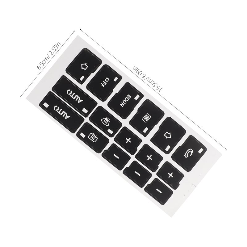 Automotive Decals, Durable Stickers for Car Buttons Restoration, Easy Installation - Image 2