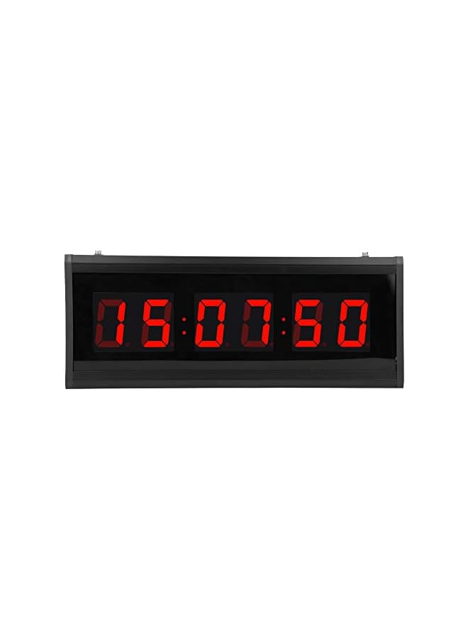 The Bros 18.9 Inch Large Oversized LED Digital Wall Clock with Hours, Minutes and Seconds Wall Mounted Electric Desk Clock Timer Decorative for Living Room, Office, Conference Room, Bedroom(Red) - Image 2