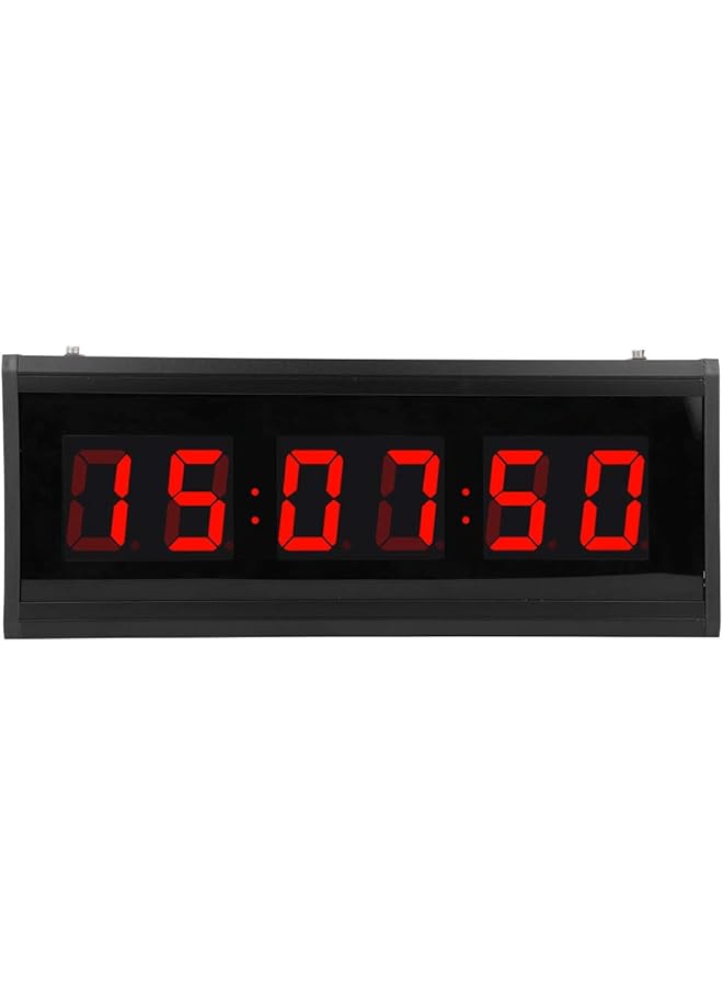 The Bros 18.9 Inch Large Oversized LED Digital Wall Clock with Hours, Minutes and Seconds Wall Mounted Electric Desk Clock Timer Decorative for Living Room, Office, Conference Room, Bedroom(Red) - Image 1