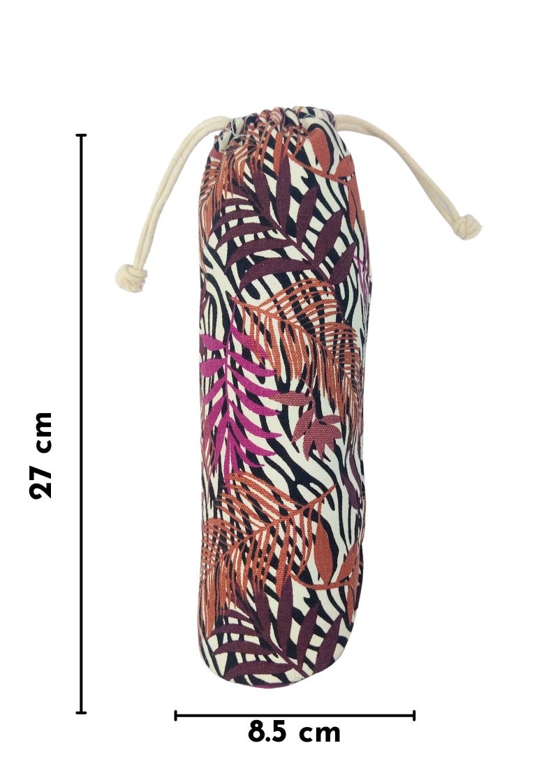 earthsave Earthsave Cotton Premium Water Bottle Pouch-|Canvas Material with Waterproof Lining| For 1 Ltr Bottle  - Image 2