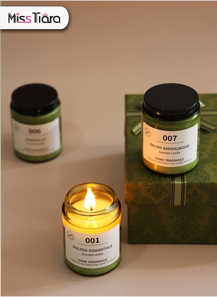 MissTiara Set of 7 Gifts Scented Candles Gift Box Soy Candles Scented Candle Gift Box Set for Birthday gift Wedding Party Souvenir  Bathroom Yoga  - Image 5