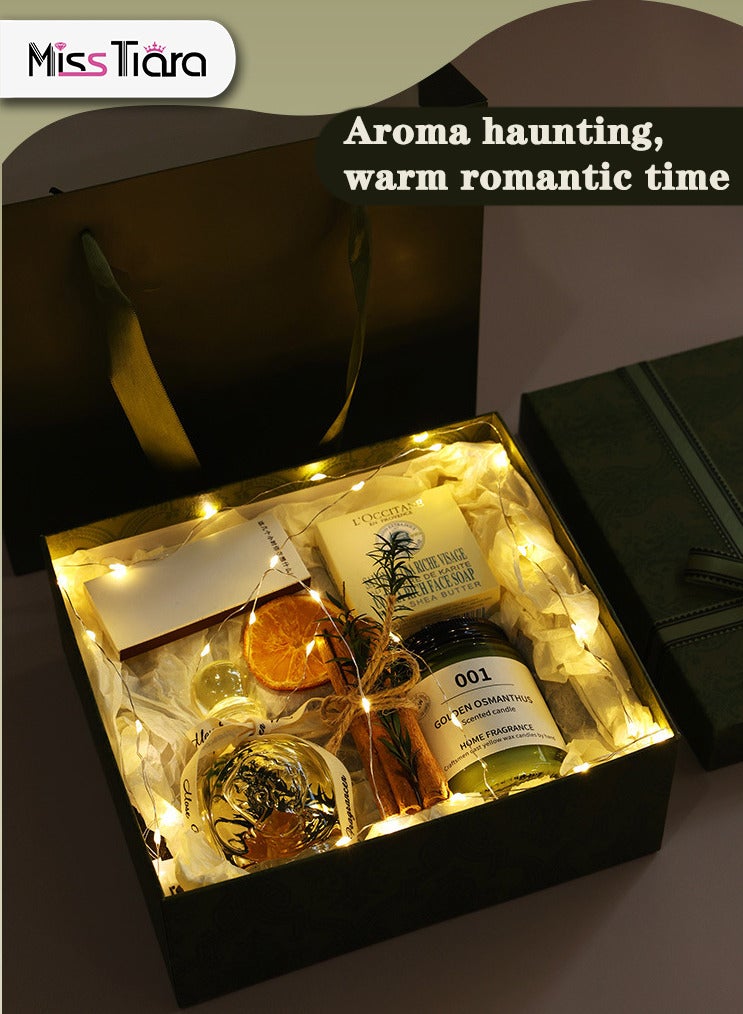 Set of 7 Gifts Scented Candles Gift Box Soy Candles Scented Candle Gift Box Set for Birthday gift Wedding Party Souvenir  Bathroom Yoga