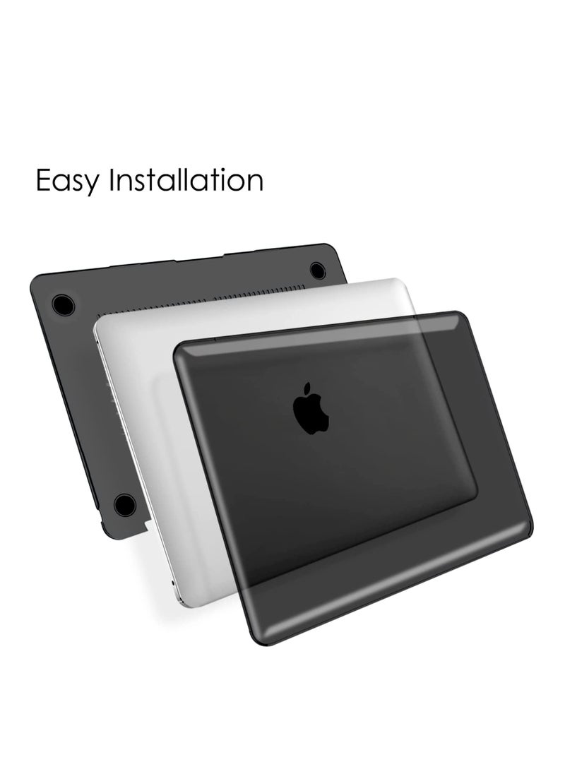 Case Compatible with MacBook Air 13 (2018-2020 Release) A2337(M1)/A2179/A1932, Ultra Thin Hard Shell Protective Snap Case Compatible with MacBook Air 13 Inch Retina, Black