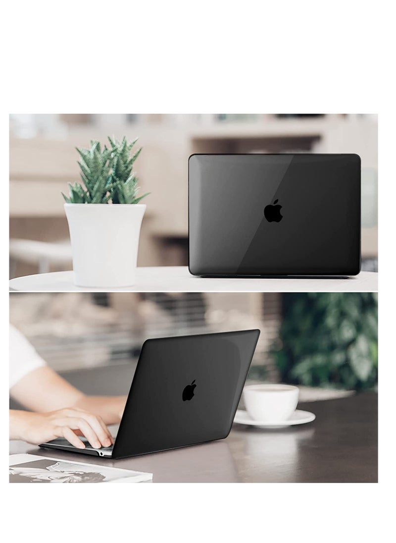 Case Compatible with MacBook Air 13 (2018-2020 Release) A2337(M1)/A2179/A1932, Ultra Thin Hard Shell Protective Snap Case Compatible with MacBook Air 13 Inch Retina, Black