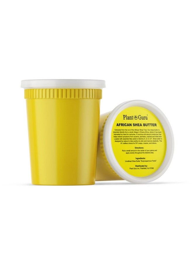 Plant Guru - Raw African Shea Butter 32 Oz Bulk 100% Pure Natural Unrefined Yellow Ideal Moisturizer For Dry Skin Body Face And Hair Growth Great For Diy Soap And Lip Balm Making - Image 1